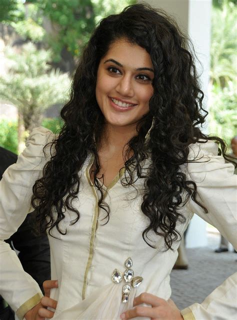 Taapsee Pannu In Designer White Taapsee Pannu Glamour Oily Face