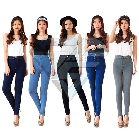 Jual Celana Jeans Hw Highwaist Pensil Skinny Wanita Shopee Indonesia