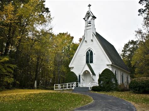 Beautiful Country Church With Steeple Img1234 Stock Images Image