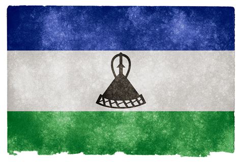 Known as the kingdom in the sky because of its lofty altitude — it has the highest lowest point of any country in the world (1400m) and is the only country to be entirely above 1000m! Graafix!: Flag of Lesotho