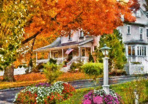 Autumn House The Beauty Of Autumn Photograph By Mike Savad