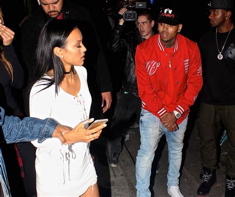 Chris Brown And Ex Girlfriend Karrueche Tran Have Fight At La Club And