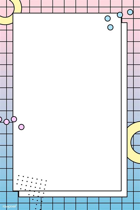 Premium templates for microsoft word. Download premium vector of Pastel Memphis Pinterest post ...