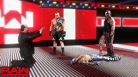 Wwe K Custom Story The Fiend Confronts Brock Lesnar Before