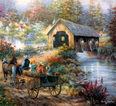 Lovely Paintings By American Painter Nicky Boehme Fine Art And You