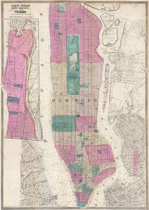 New York City County And Vicinity Geographicus Rare Antique Maps