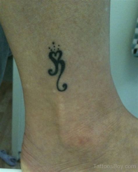 Lovely Heart Tattoo On Ankle Tattoo Designs Tattoo Pictures
