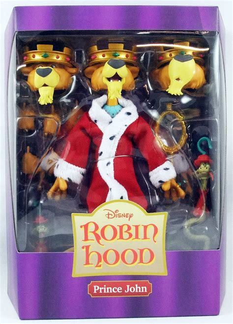 Robin Hood Disneys Super7 Ultimates Figure Prince John With Sir Hiss