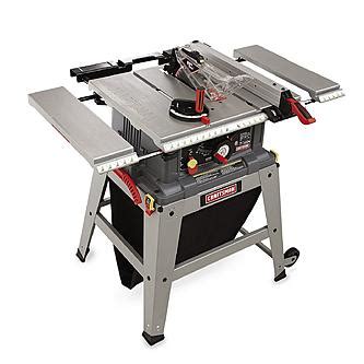 Table saw with leg set model no. Craftsman 10" Table Saw with Laser Trac