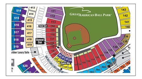 Reds Stadium Seating Map