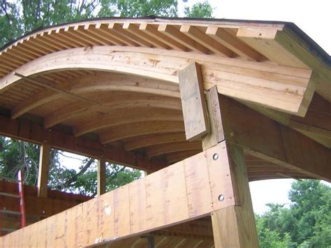 Adding an arch to a doorway is a great way to bring architectural interest to a room. J. Ullman Carpentry LLC - Structures: Laminated curved ...