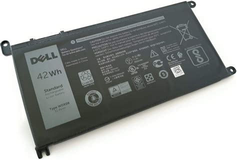 Genuine Dell Battery Wdx0r 42whr 4 Cell 114v For Dell Inspiron 13 5368