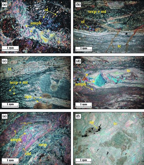 Representative Photomicrographs Of Thin Sections Of The Talc Rich Fault