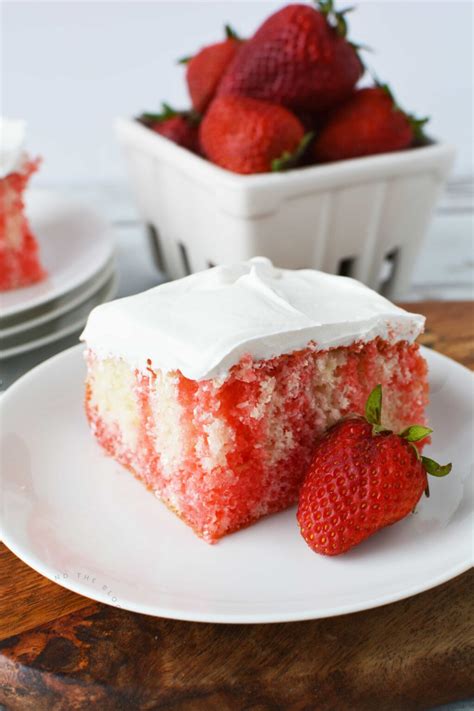 Incredibly Easy Strawberry Jello Poke Cake Recipe
