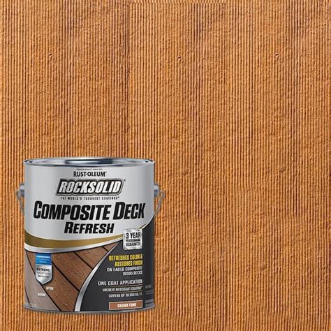 Rust Oleum RockSolid 1 Gal Cedar Composite Deck Coating 2 Pack