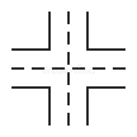 Wektor Ikon Cross Road Dla Logo Projektu Graficznego Witryna Sieci Web Social Media Mobile App