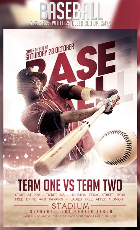 amazing baseball flyer templates  psd ai ms word pages