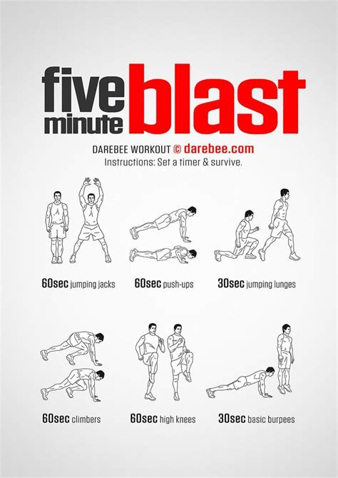 Workout Of The Week 5 Minute Blast 5 Minute Workout Fitness