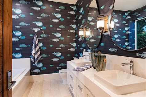 Fish Wallpaper Bathroom Photos Cantik