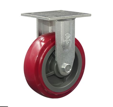 5 Red Pu Rigid Caster Wheel Buy 5pu Caster Rigid Caster Rigid Pu
