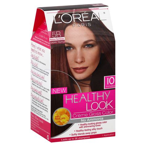 Color changing hair dye #1: L'Oreal Healthy Look Hair Dye, Creme Gloss Color, Medium ...