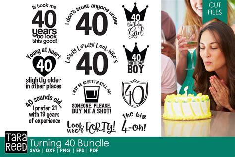 It's the first time that many of us genuinely feel old. Turning 40 Bundle | 40th birthday quotes, 40th birthday ...