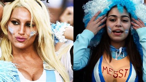 Argentina Female Football Fans Fifa World Cup Russia 2018 The Wide
