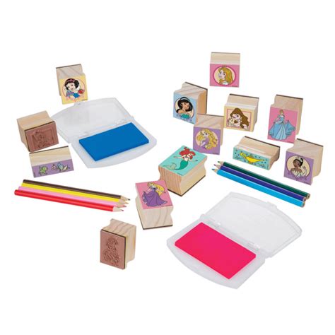 Melissa And Doug Disney Princess Deluxe Wooden Stamp Set By Melissa
