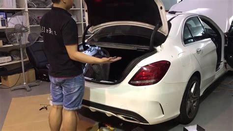 Mercedes Benz W205 C Class Kick Open Boot Retrofitted Youtube