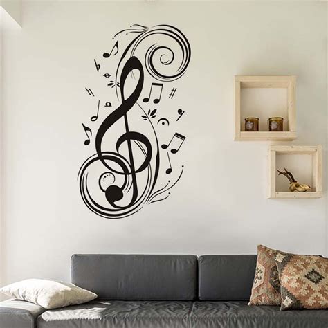My nephew is using it right outside his office/man cave. DCTOP DIY Musical Note Home Decor Music Wall Stickers ...