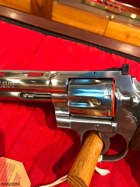 Colt Python Elite 6 Nickel Unfired In Original Box For Sale