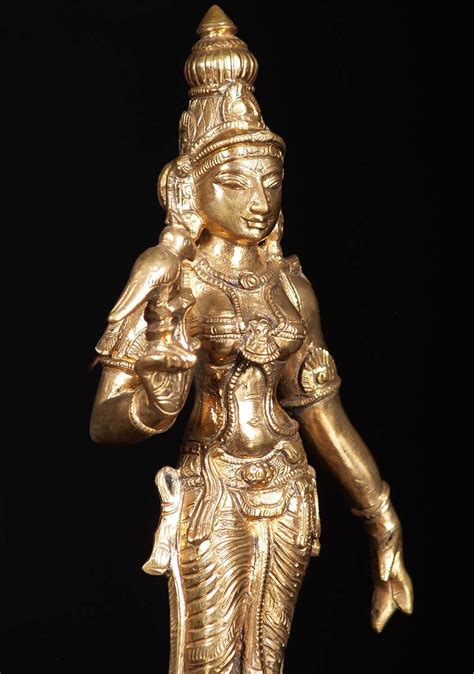 Sold Bronze Meenakshi Of Madurai Statue 11 Madurai Bronze India Statue Sold Goa India
