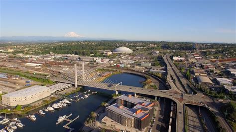 Tacoma Dome 509 Bridge And Mt Rainier 4k Youtube