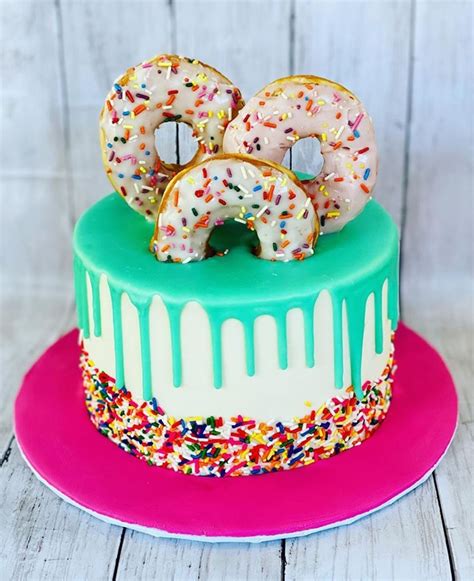 51 Donut Birthday Cake Ideas