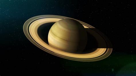 Saturn 4k Fly By Showing The Planet Moons And Rings From Different