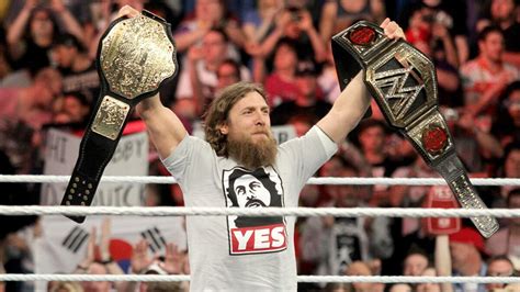 Daniel Bryan Celebrates His Wwe World Heavyweight Championship Victory