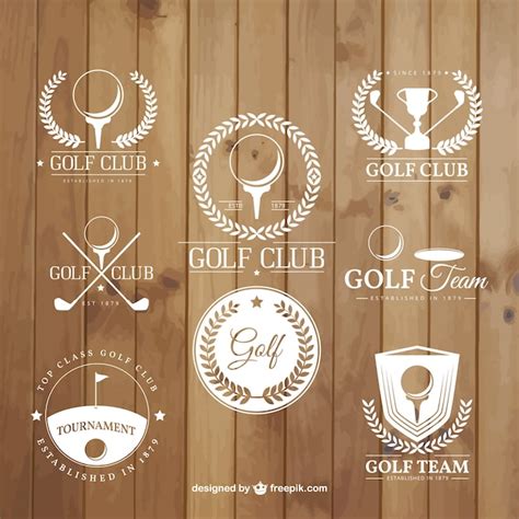 Free Vector Golf Tournament Badges