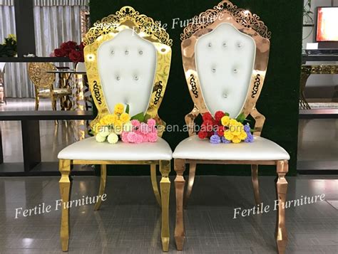 Banquet Furniture Cheap High Back Gold Wedding Event Chairs For Sale