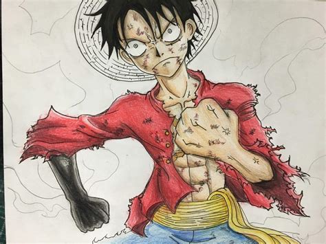 One Piece Luffy Drawing Anime Amino