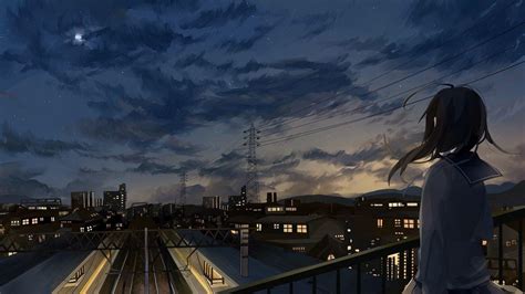 26 Anime City Wallpaper 2560x1440 Sachi Wallpaper