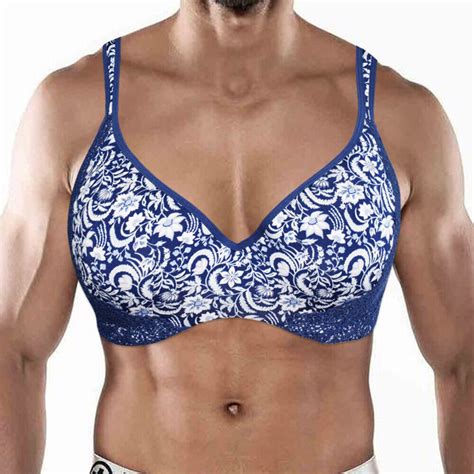 big size sexy men bras push up brassiere lingerie thin pad underwire bralette ebay