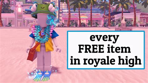 All Of The Free Items In Royale High Spring 2022 Royalehigh Youtube