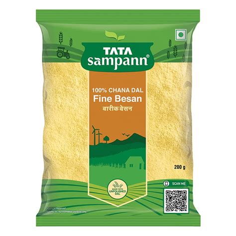 Tata Sampann 100 Chana Dal Fine Besan Gram Flour 200g