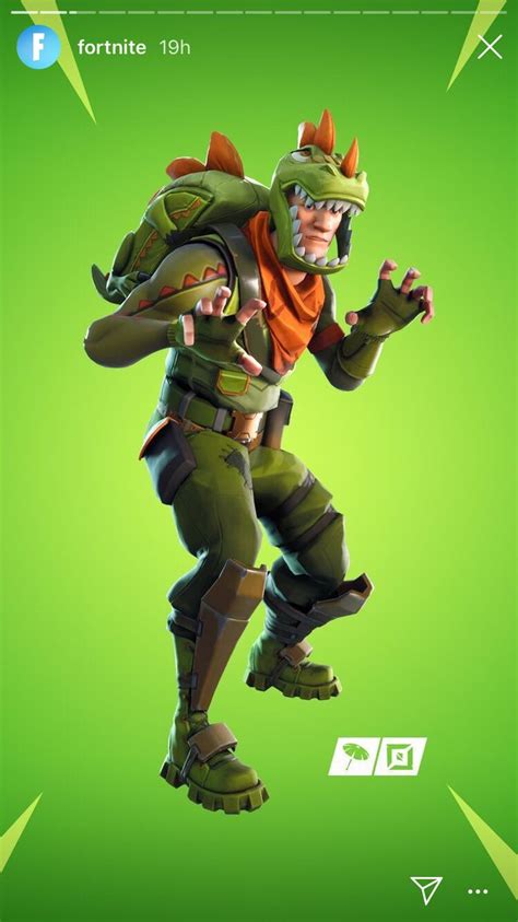 Fortnite Character Design Orange And Green Outfit