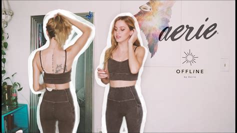 Aerie Review And Try On Haul Honest Aerie Offline Legging And Sports Bra