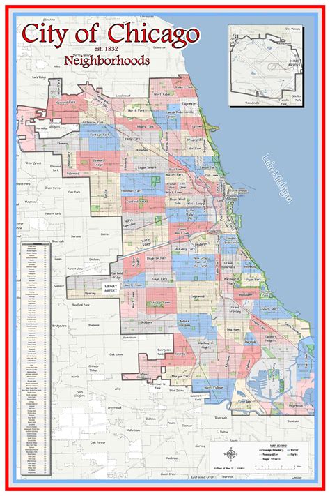Printable Map Of Chicago
