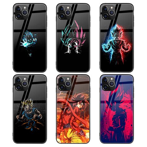 Custom Design Dragon Ball Super Anime Glass Phone Case For