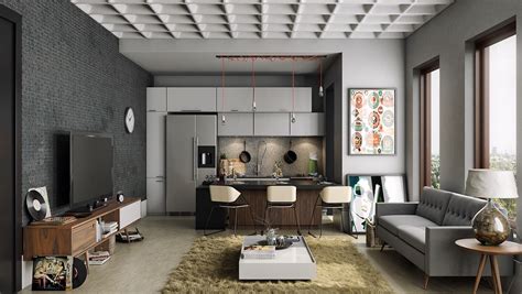 Find The Suitable Open Plan Apartment Designs With Fashionable Decor