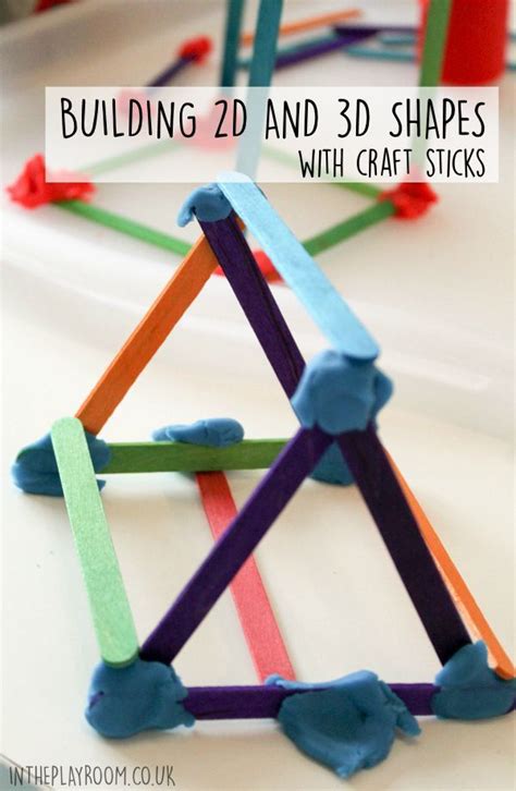 Building 3d Shapes From Craft Sticks Fun And Simple Stem Activity For