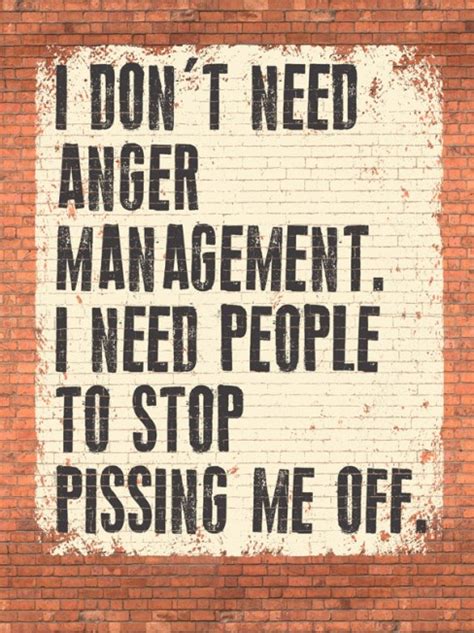 Anger Management Original Metal Sign Company